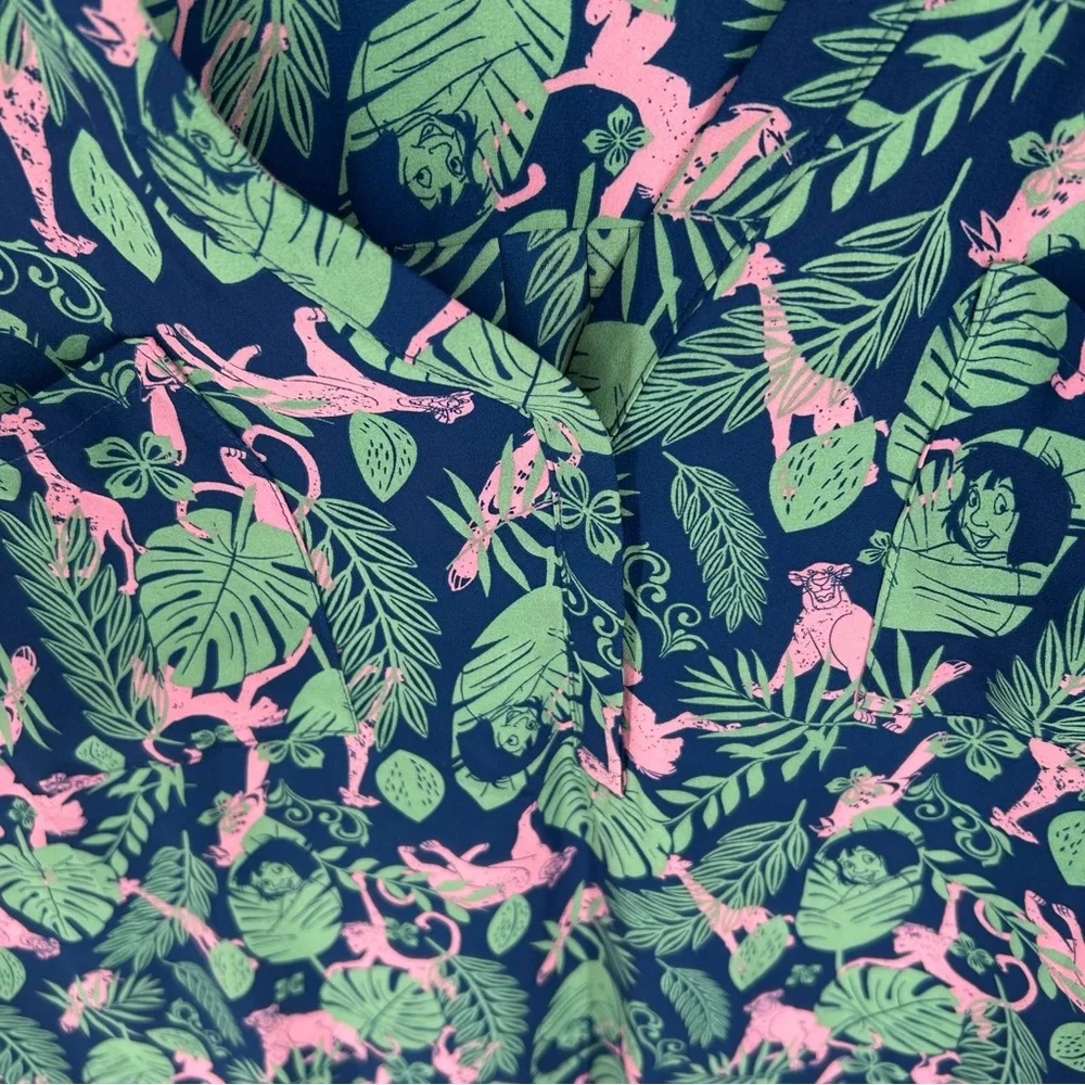 Torrid x Disney The Jungle Book Georgette All Over Print Sleeveless Blouse Tank - Picture 5 of 11